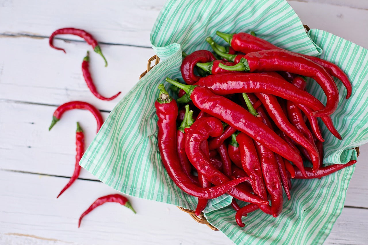 Cayenne peppers, Red peppers, Hot peppers