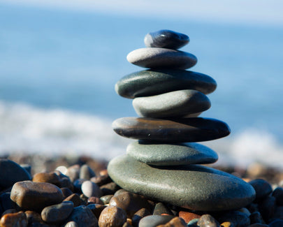 rocks stacked from big to small