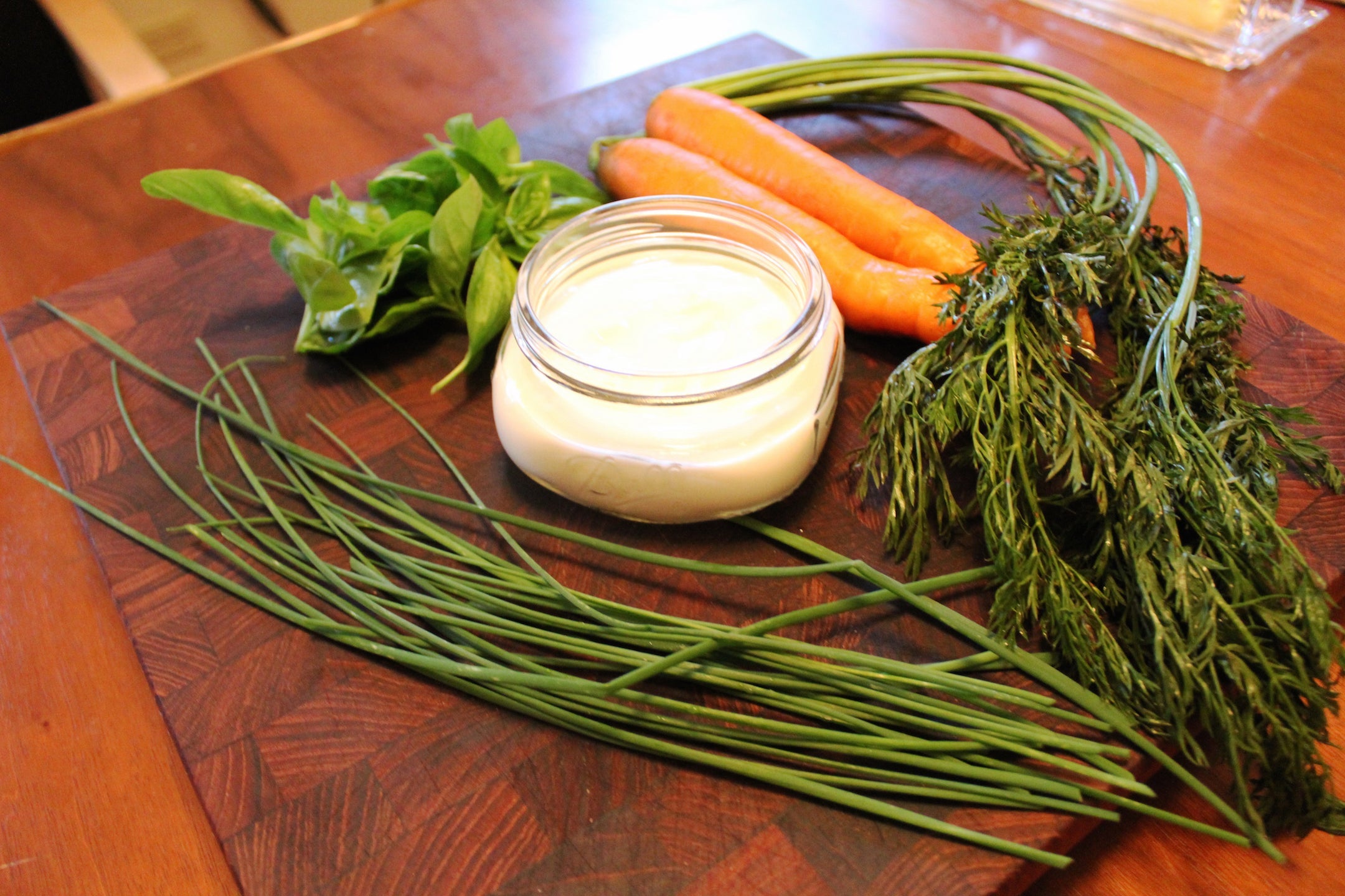 variety of herbs and vegetables