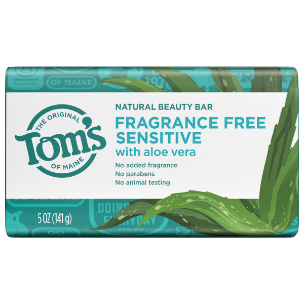 Natural Fragrance-Free Sensitive Beauty Bar Soap Tom's of Maine