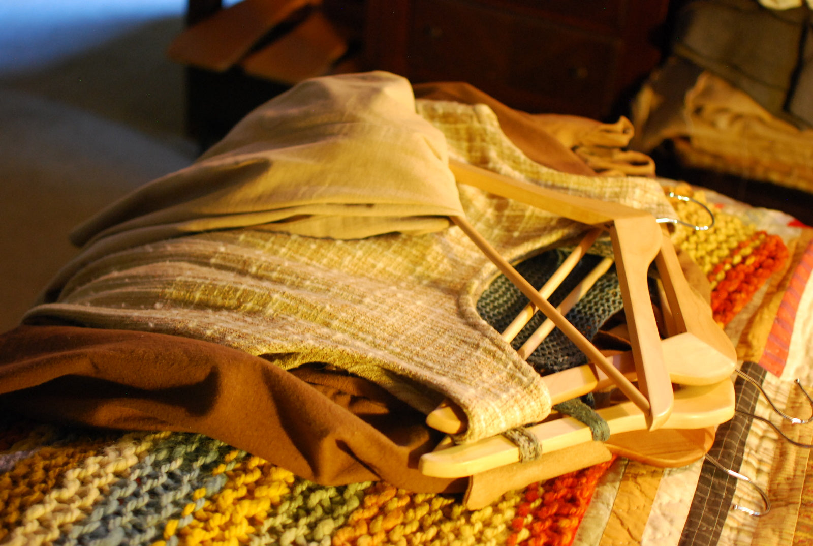 a pile of clothes