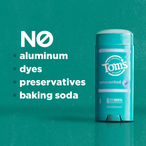 Unscented Aluminum Free Deodorant – Tom's of Maine