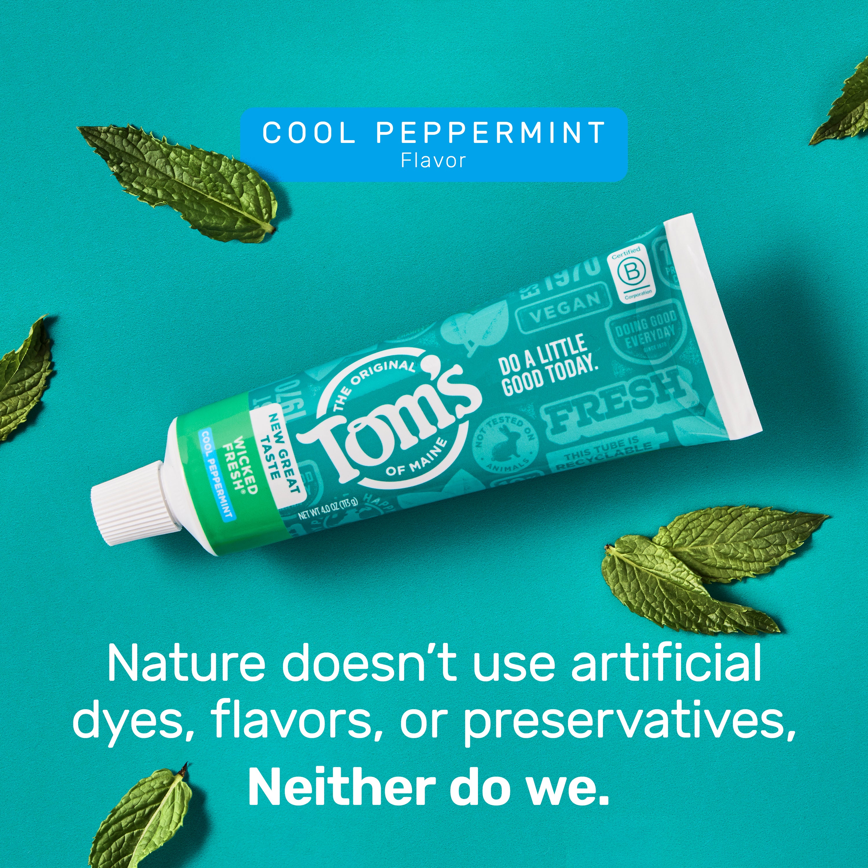 Wicked Fresh! Cool Peppermint Anticavity Toothpaste - Tom's of Maine