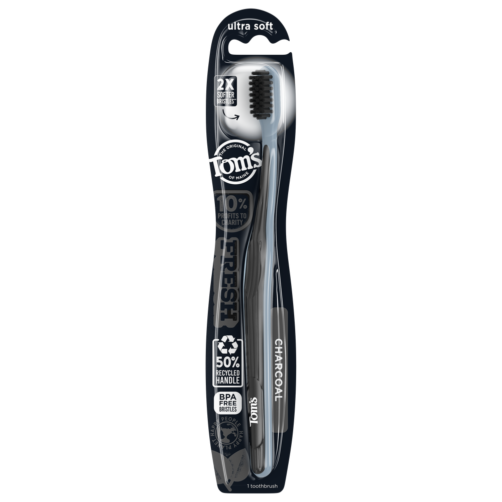 Gentle Charcoal Ultra Soft Toothbrush - Tom's of Maine
