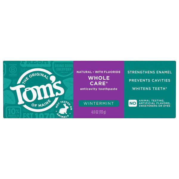 Whole Care Wintermint Anticavity Toothpaste - Tom's of Maine