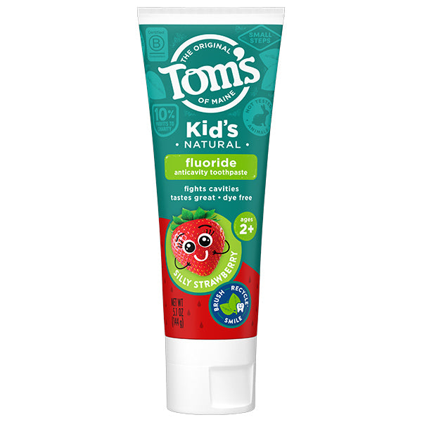 Silly Strawberry Anticavity Kids Natural Toothpaste