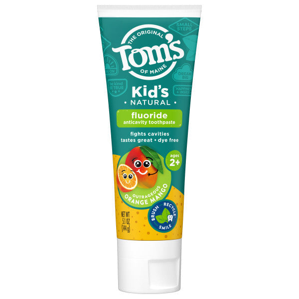 Outrageous Orange Mango Kids Fluoride Natural Toothpaste