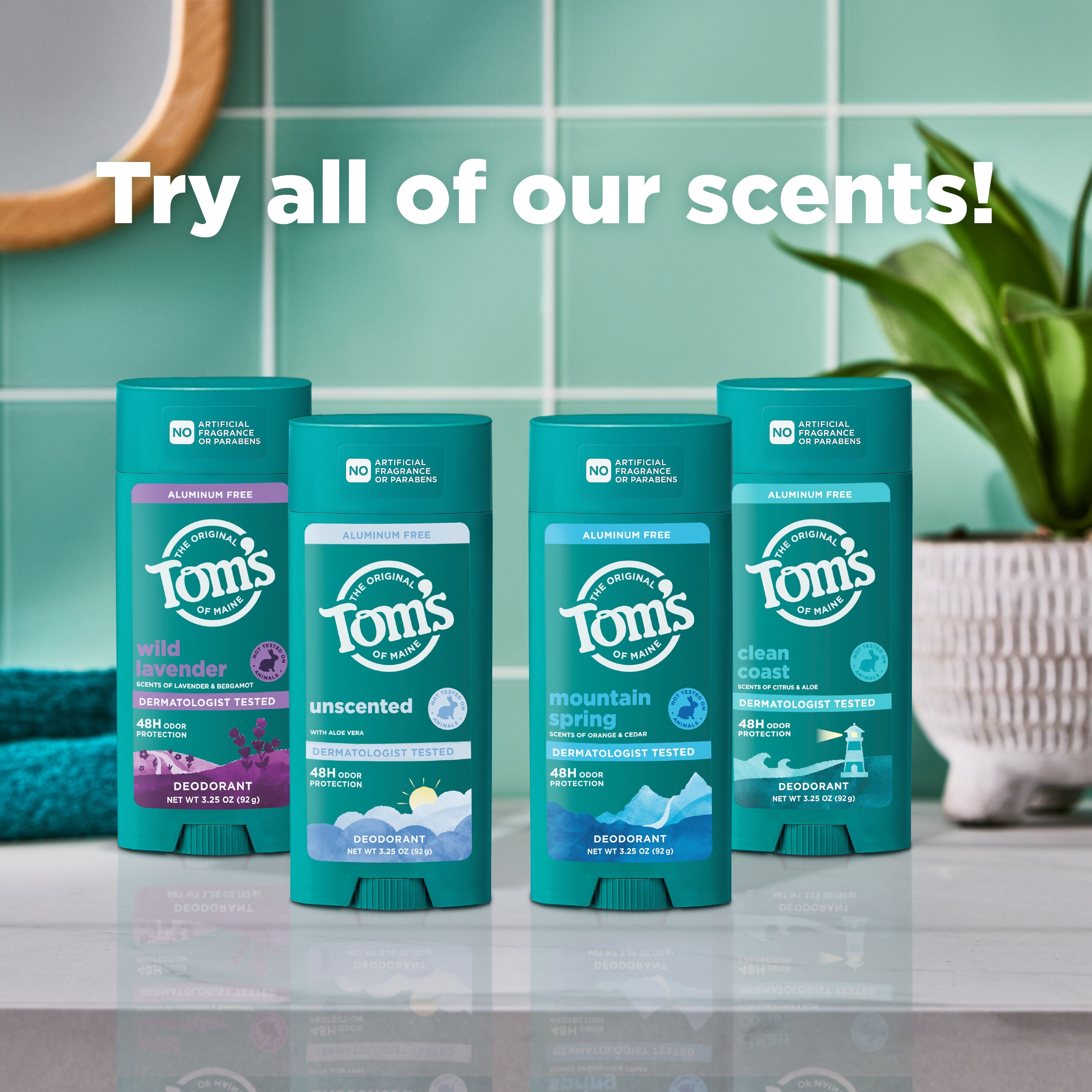 Unscented Aluminum Free Deodorant – Tom's of Maine