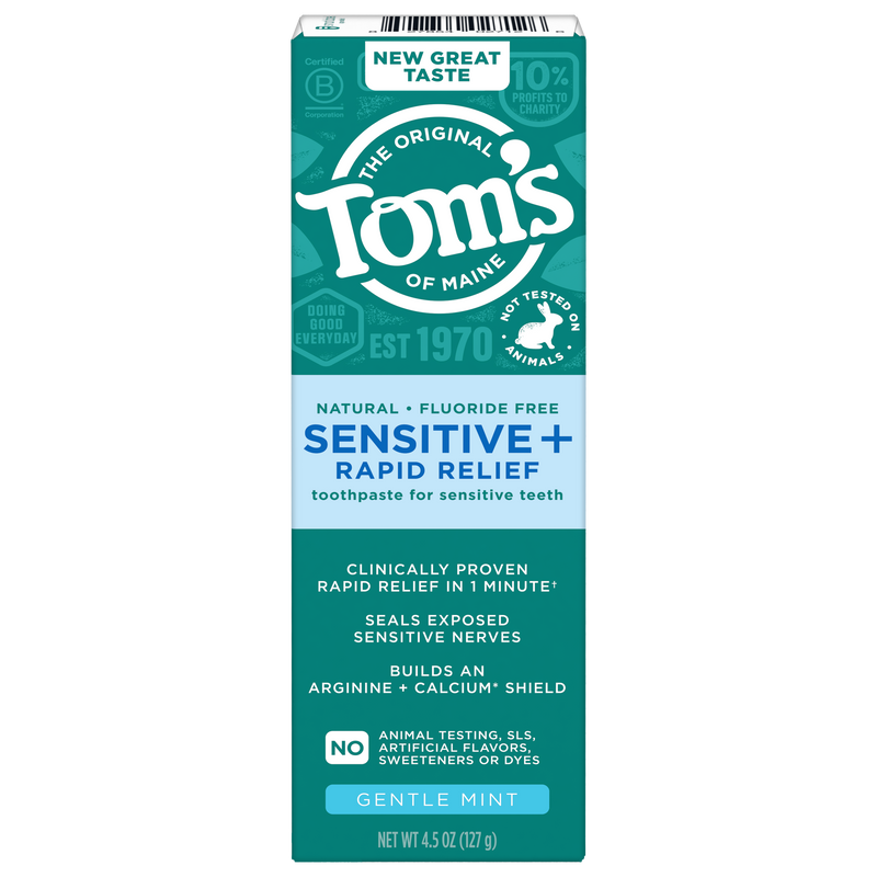 Fluoride-Free Rapid Relief Sensitive Gentle Mint Natural Toothpaste
