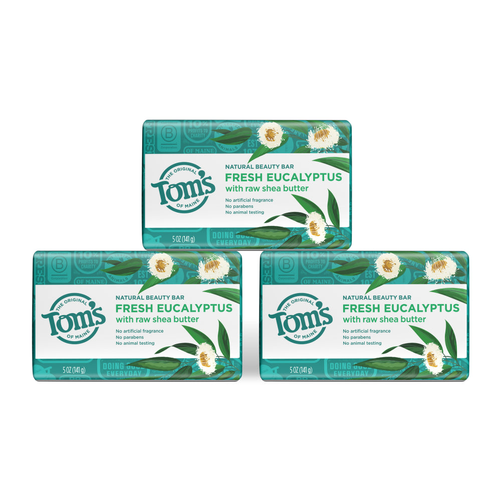 Natural Beauty Bar Soap in Fresh Eucalyptus 3 pack - Tom's of Maine