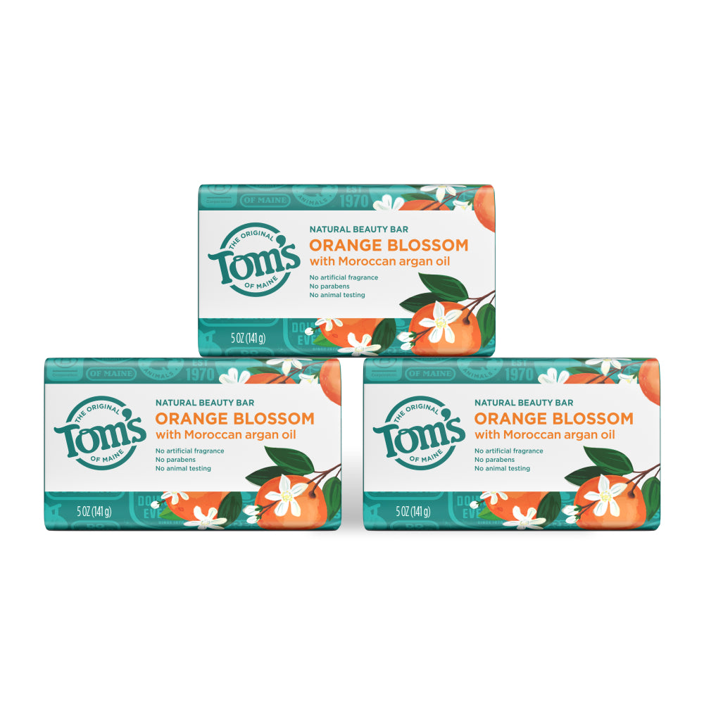 Orange Blossom Natural Beauty Bar 3 pack - Tom's of Maine