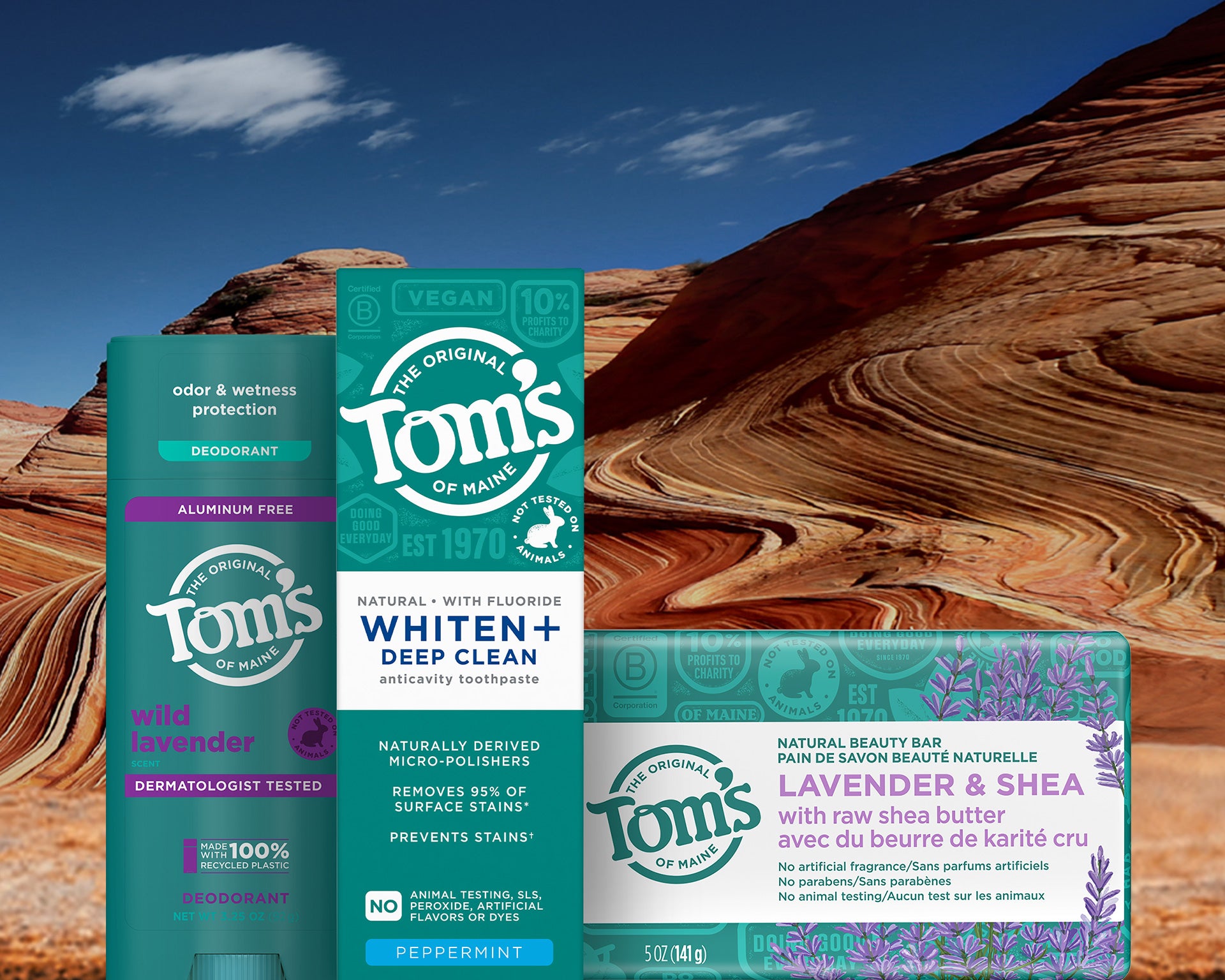 Tom's of Maine Earth Month banner