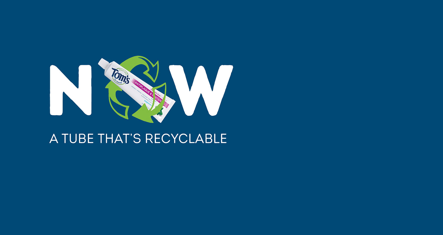 A tube that is recyclable